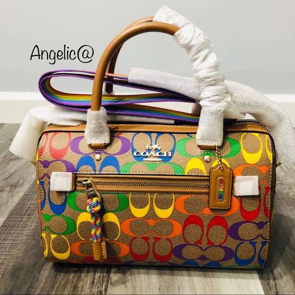 Coach Handbags - Coach Rowan Satchel in Rainbow